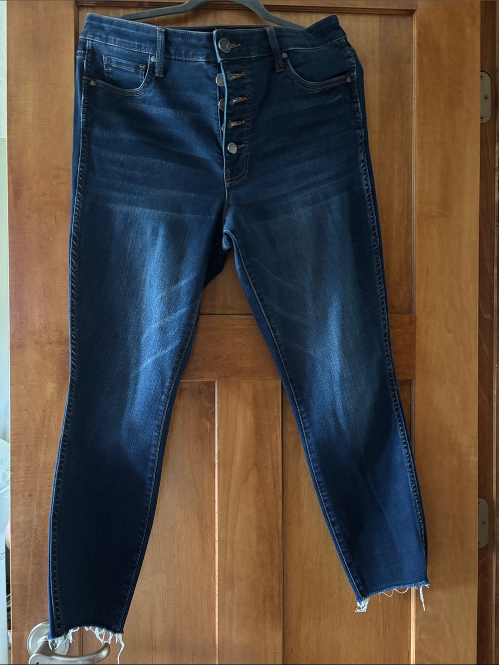 Kut from the Kloth High-Rise Dark Blue Women’s Button-Fly Jeans